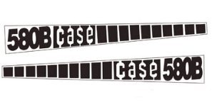 CASE 580B DECALS