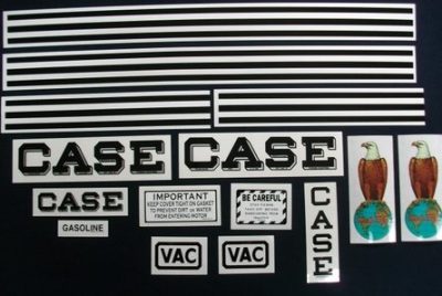 CASE VAC DECALS