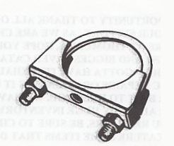 Chrome U Bolt Muffler Clamp