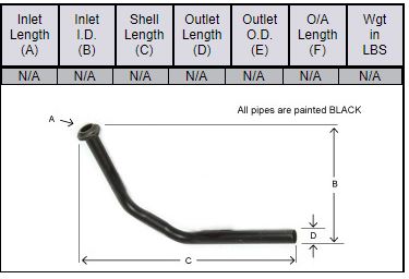 John Deere 50, 520, 530 Exhaust Pipe