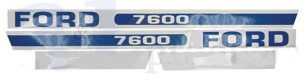 FORD 7600 DECALS