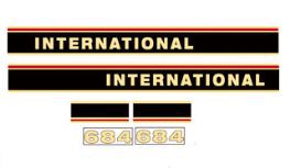 IH 684 VINYL DECAL SET