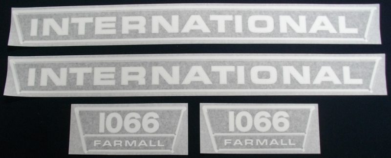 1066 Black & Chrome Vinyl Decal Set