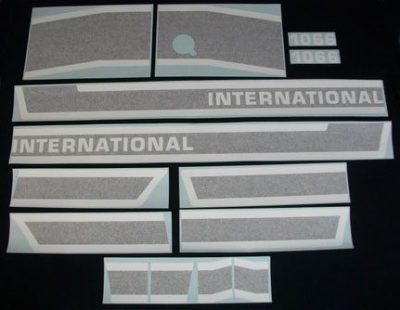 IH 1066 Black Stripe Decals