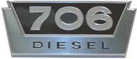 International Harvester 706 Diesel Side Emblem