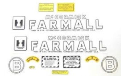 IH B DECAL SET