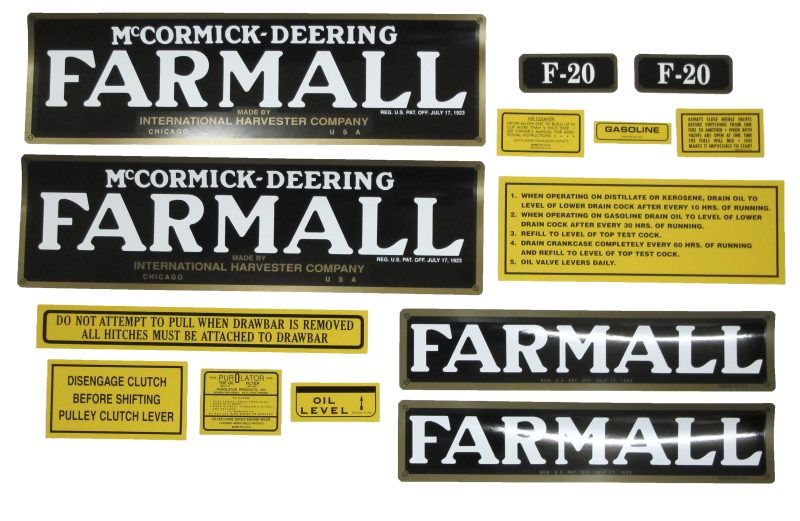 F20 Decal Set