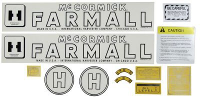 IHC H DECAL SET