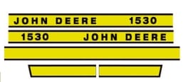 JD 1530 HOOD DECALS