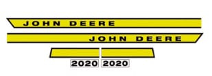 JOHN DEERE 2020 HOOD DECALS