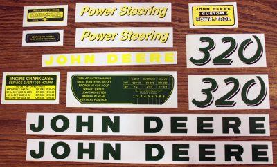 JD 320 DECAL