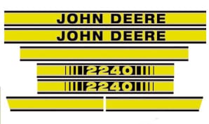 2240 DECAL-LATE MODELS