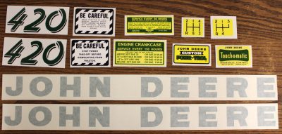 JD 420 DECAL