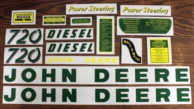 JD 720 DIESEL DECAL