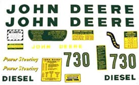JD 730 DIESEL DECAL
