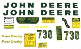 JD730 GAS DECAL