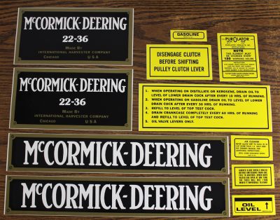 McCormick-Deering 22-36 DECAL