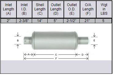 Massey Harris 55, 55D, 55K & 555 Muffler