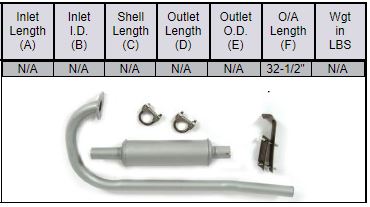 Massey Ferguson TO35 Exhaust Assembly