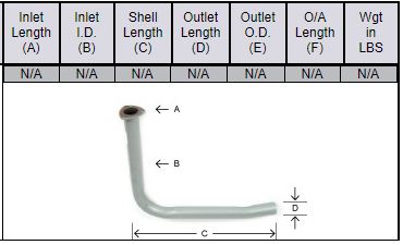 Massey Ferguson MF150 Exhaust Pipe