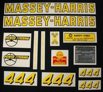 MASSEY HARRIS 444 DECALS