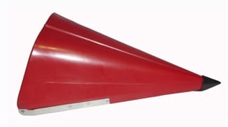 POLY CENTER SNOUT WITH POINT - 30in ROWS