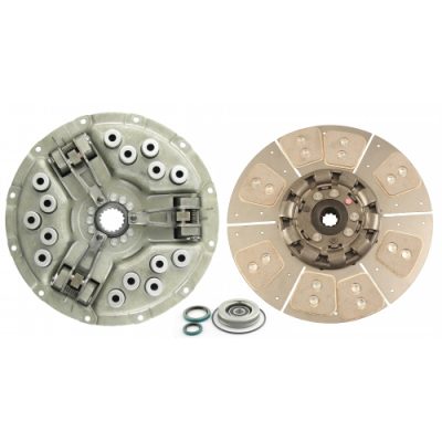 14" Single Stage Clutch Kit, w/ 8 Large Pad Disc, Bearings & Seals