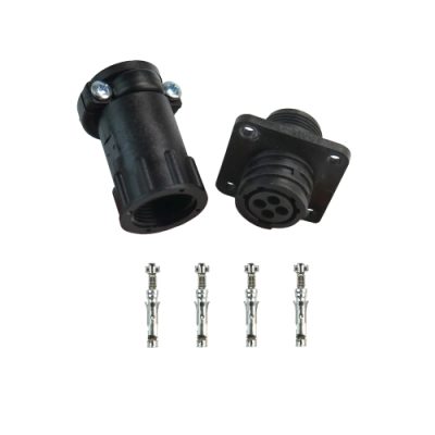 4-Pin Amp Flange Receptacle