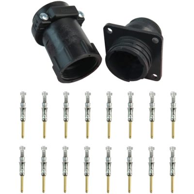 16-Pin Amp Flange Receptacle