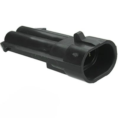 2-Pin Metri-Pack Socket Connector with Male Pins