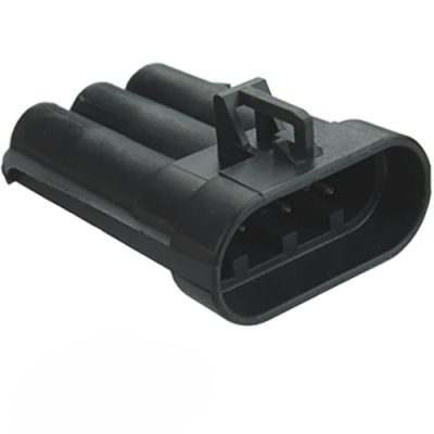 3-Pin Metri-Pack Socket Connector with Male Pins