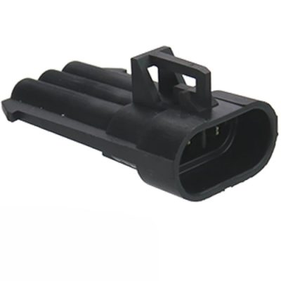 3-Pin Metri-Pack Socket Connector with Male Pins