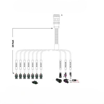 7 Row Liquid Rate Controller Harness