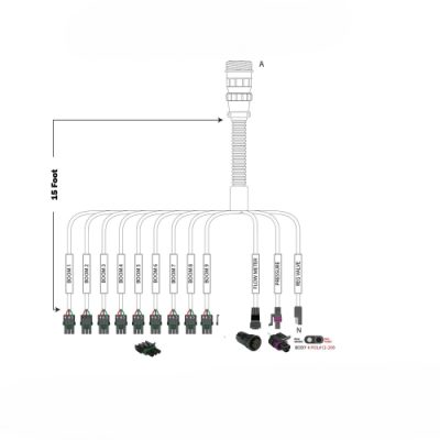 9 Row Liquid Rate Controller Harness