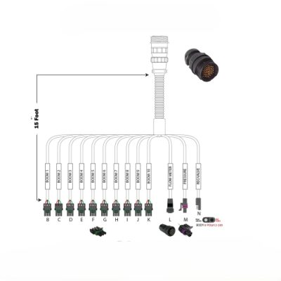 10 Row Liquid Rate Controller Harness