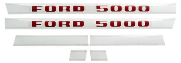 LATE FORD 5000 DECALS