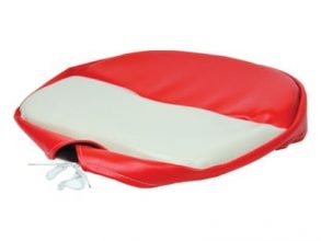 Deluxe Pan Seat Cushion, Red/White