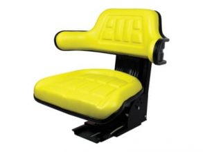 Universal Tractor Seat with Adjustable Suspension – Yellow