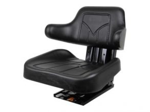 Universal Tractor Poly Seat with Adj.  Suspension, Black