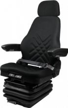 Heavy Duty Air suspension Seat, with OPS, Black Fabric