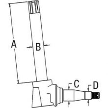 Utility Spindle AR67417 (LH/RH), for John Deere 1520, 2020, 2630 Medium Knee