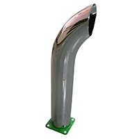 John Deere A Chrome Curved Stack w/ Dent