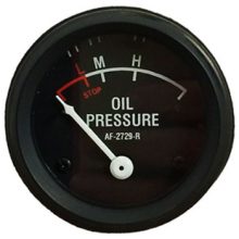 JD Black Oil Pressure Gauge, Dash Mount